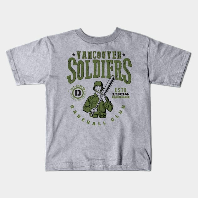 Vancouver Soldiers Kids T-Shirt by MindsparkCreative